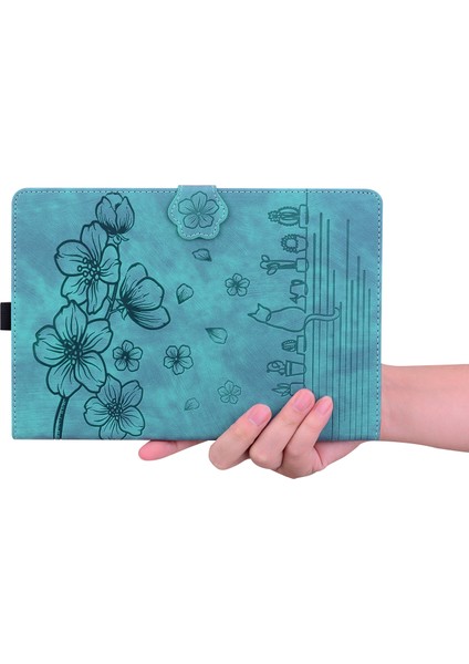 Xiaomi Redmi Için Pad Se 4g 8.7 Inç Kart Yuvalı Deri Standı Folio Çiçek Kedi Tablet Kılıfı (Yurt Dışından) fiyatları