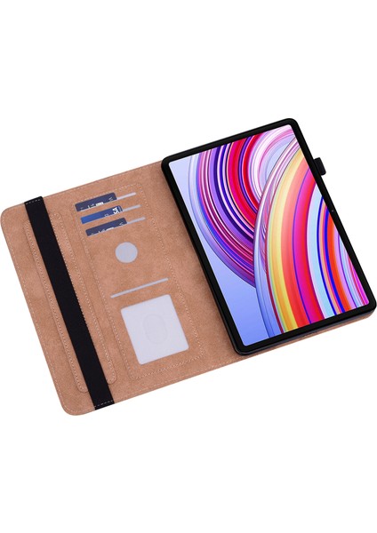 Xiaomi Redmi Için Pad Pro Hattı Baskılı Pu Deri Kart Tutucu Standı Tablet Kılıfı (Yurt Dışından) indirimleri