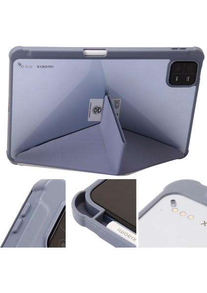 Xiaomi Pad 6 Origami Üç Katlı Standı Pu Deri Şeffaf Akrilik Tpu Kalem Yuvası Tablet Kılıfı (Yurt Dışından) indirimleri