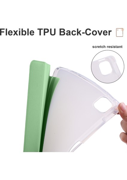 Xiaomi Pad 5 Pad 5 Pro Üç Katlı Standı Pu Deri Koruyucu Kalem Yuvası Tablet Kılıfı (Yurt Dışından) indirimleri