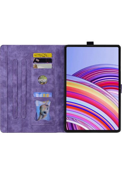 Xiaomi Redmi Için Pad Pro Kart Yuvalı Deri Standı Folio Çiçek Kedi Tablet Kılıfı (Yurt Dışından) modelleri