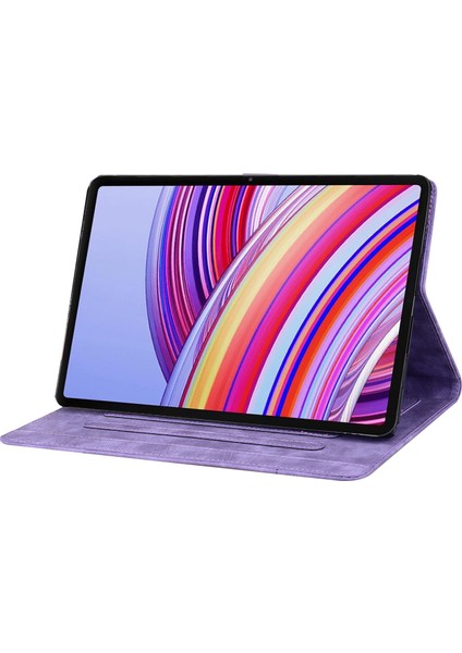 Xiaomi Redmi Için Pad Pro Kart Yuvalı Deri Standı Folio Çiçek Kedi Tablet Kılıfı (Yurt Dışından) fırsatları