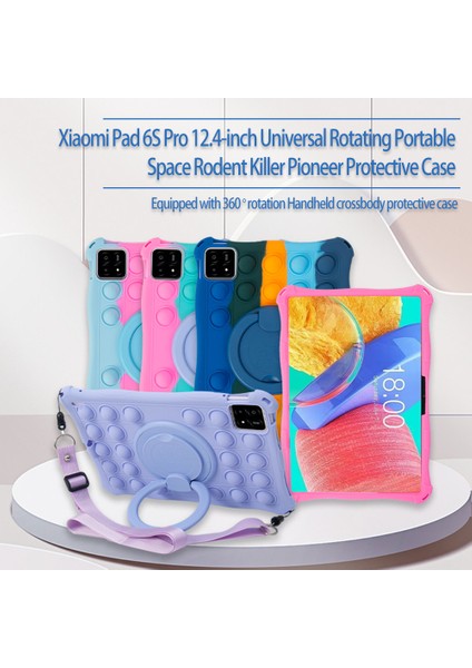 Xiaomi Pad 6s Pro 12.4 ve Omuz Askısı Tablet Kılıfı (Yurt Dışından)