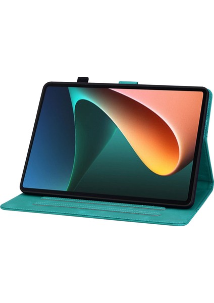 Xiaomi Pad 5 Pad 5 Pro Zambak Çiçeği Künye Pu Deri Standı Tablet Kılıfı (Yurt Dışından)