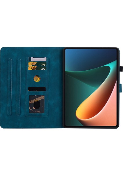 Xiaomi Pad 5 Pad 5 Pro Zambak Çiçeği Künye Pu Deri Standı Tablet Kılıfı (Yurt Dışından)