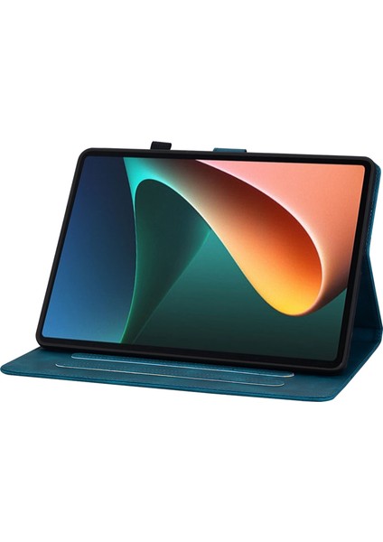 Xiaomi Pad 5 Pad 5 Pro Zambak Çiçeği Künye Pu Deri Standı Tablet Kılıfı (Yurt Dışından)