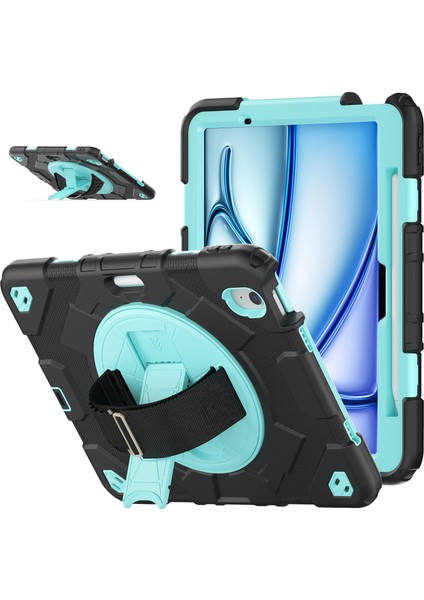 iPad Air 11 (2024) Standı El Askısı Pc Omuz Askılı Silikon Tablet Kılıfı (Yurt Dışından) fiyatları