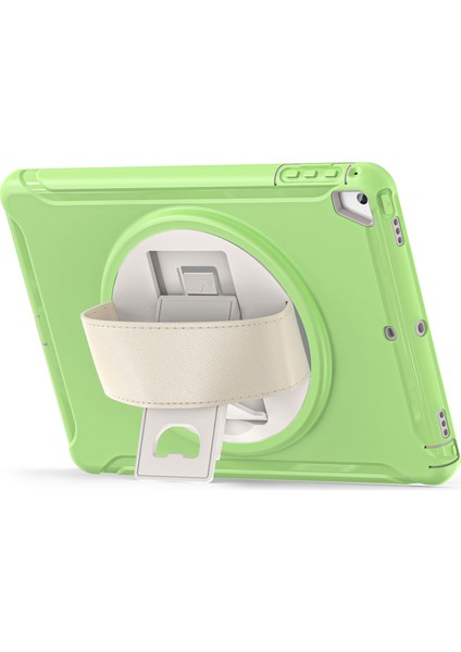 iPad Air (2013) AIR 2 Pc Silikon Döner Tekme Standı El Kayışı ile Koruyucu Matcha Tablet Kılıfı (Yurt Dışından) modelleri
