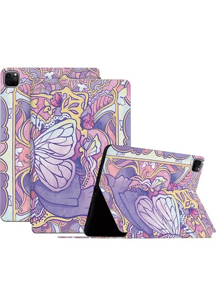 iPad Pro 11 Koruyucu Folio Çevirin Baskılı Stand Phantom ile Tablet Kılıfı (Yurt Dışından)