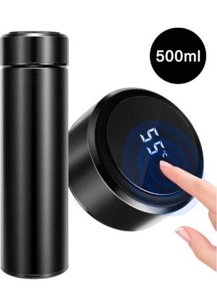 LED Sıcaklık Göstergeli Akıllı Vakumlu Mug Termos Bardak 500 Ml dijital Sıcaklık Göstergeli Termos Sızdırmaz