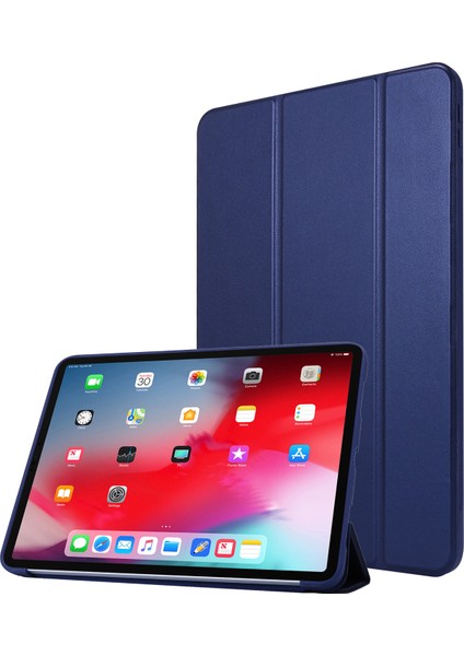 Üç Katlı Stand Silikon Pu Deri iPad Pro 11 Inç (2021) Tablet Kılıfı (Yurt Dışından)