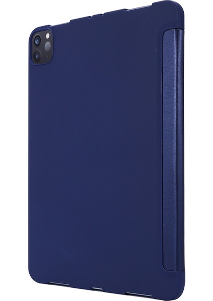 Üç Katlı Stand Silikon Pu Deri iPad Pro 11 Inç (2021) Tablet Kılıfı (Yurt Dışından)