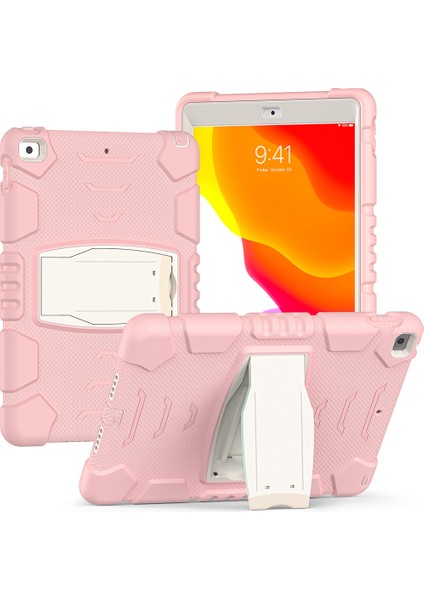 Pc Silikon iPad 10.2 (2019 2020 2021) Standlı Sakura Tablet Kılıfı (Yurt Dışından)