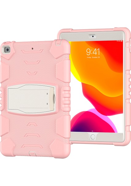 Pc Silikon iPad 10.2 (2019 2020 2021) Standlı Sakura Tablet Kılıfı (Yurt Dışından)