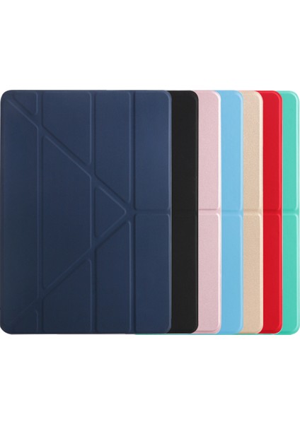 Forestl Digital Origami Standı Deri Smart Case For iPad 10.2 (2019 2020 2021) GOLD Tablet Kılıfı (Yurt Dışından)