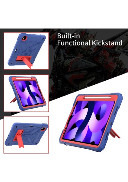 Standı iPad Pro 11 Düz ​​renk Silikon Pc Kalem Tutucu ile Lacivert Tablet Kılıfı (Yurt Dışından)