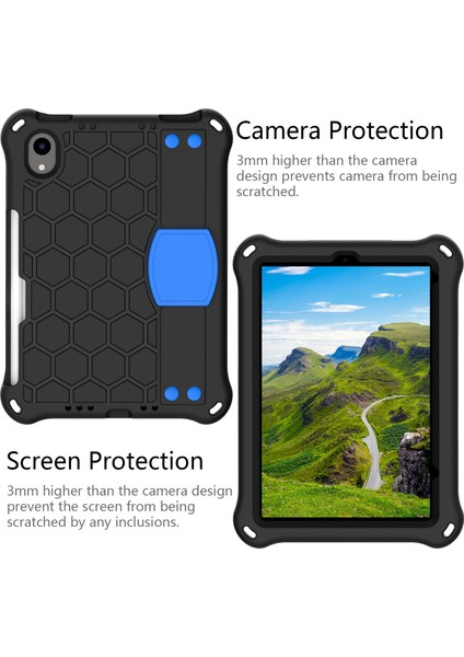 iPad Mini (2021) Petek Dokulu Eva Omuz Askılı Kabuğu (2021) SIYAH Tablet Kılıfı (Yurt Dışından) fiyatları