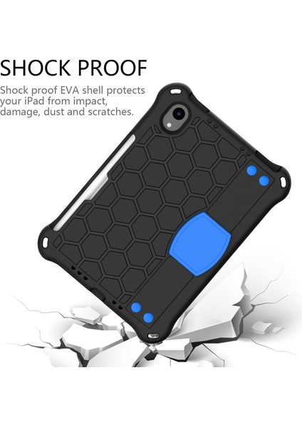 iPad Mini (2021) Petek Dokulu Eva Omuz Askılı Kabuğu (2021) SIYAH Tablet Kılıfı (Yurt Dışından) modelleri