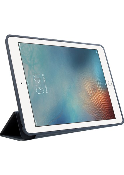 Üç Katlı Stand Akıllı Deri Koruyucu iPad 9.7 (2018) 9.7 Inç (2017) Tablet Kılıfı (Yurt Dışından) fırsatları