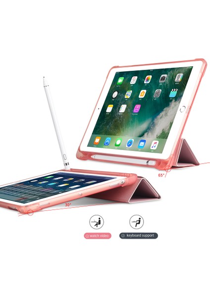 Origami Standı iPad 9 7 Inç (2018 2017) Kalem Yuvalı Akıllı Pu Deri Tablet Kılıfı (Yurt Dışından) fiyatları