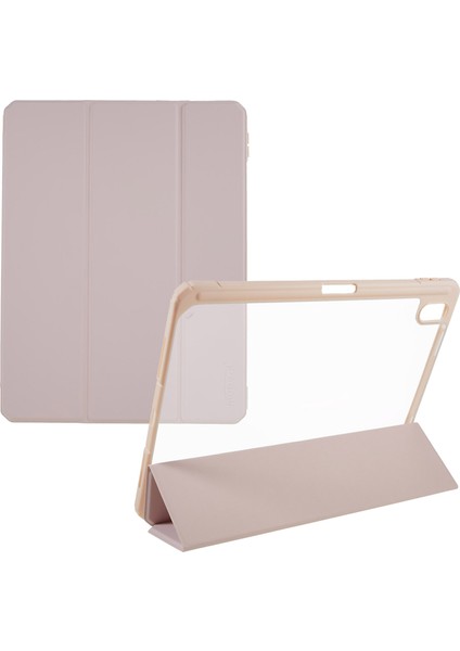 iPad 10.9 (2022) Hibrit Tpu Pc Tam Vücut Koruyucu Arka Kalem Yuvalı Stand Tablet Kılıfı (Yurt Dışından)