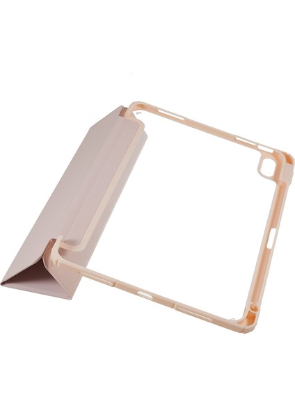 iPad 10.9 (2022) Hibrit Tpu Pc Tam Vücut Koruyucu Arka Kalem Yuvalı Stand Tablet Kılıfı (Yurt Dışından)