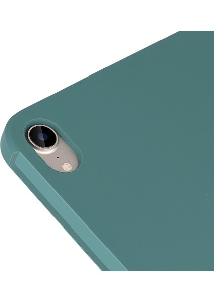 Yumuşak Dokunuşlu Sıvı Silikon Çizilmez Mikrofiber Astar iPad Mini Kalem Yuvalı Koruma (2021) Tablet Kılıfı (Yurt Dışından)