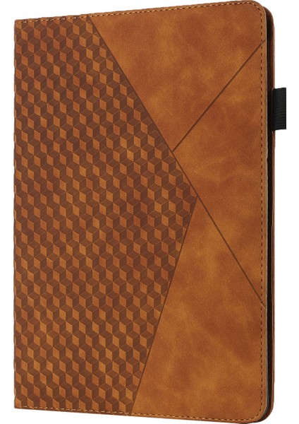 Eşkenar Dörtgen Desenli Tam Koruma Düşmeyi Önleyen Kart Yuvası Tamı Cilt Dokunuşu Duygusu Standı Deri iPad Mini 2 3 4 mini (2019) Tablet Kılıfı (Yurt Dışından) fiyatları