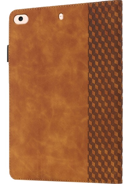 Eşkenar Dörtgen Desenli Tam Koruma Düşmeyi Önleyen Kart Yuvası Tamı Cilt Dokunuşu Duygusu Standı Deri iPad Mini 2 3 4 mini (2019) Tablet Kılıfı (Yurt Dışından) indirimleri