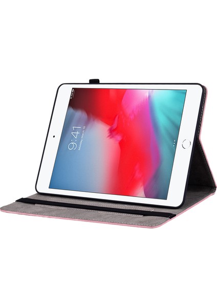 iPad Mini 2 3 4 mini (2019) 7.9 Inç Pu Deri Kart Tutucu Stand Baskılı Tablet Kılıfı (Yurt Dışından)