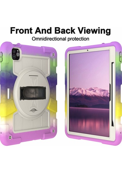 iPad Pro 11 (2024) Omuz Askılı Döner El Askılı Stand Pc Tpu Tablet Kılıfı (Yurt Dışından) fırsatları