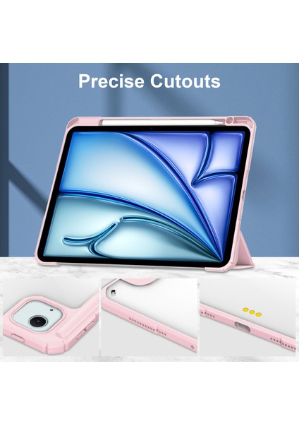 iPad Air 13 (2024) Pu Deri Akrilik Desteği Otomatik Uyku uyandırma Tablet Kılıfı (Yurt Dışından) indirimleri