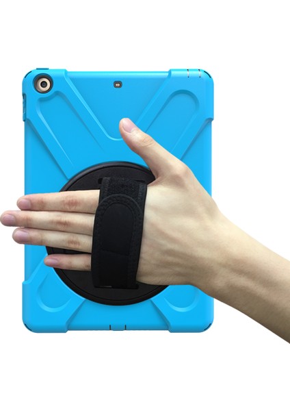 iPad 9.7 (2018 2017) X Shape 360 ​​derece Dönebilen Pc Tpu Combo Standı Koruma Kabuğu Tablet Kılıfı (Yurt Dışından)