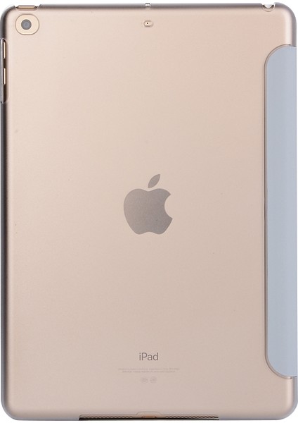 iPad 9.7 (2018 2017) Pürüzsüz Yüzeyli Üç Katlı Akıllı Deri Standlı Tablet Kılıfı (Yurt Dışından)