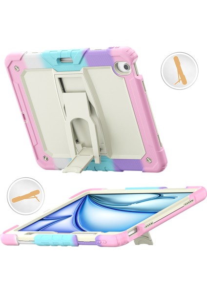 iPad Air 13 (2024) Pc Silikon Koruyucu Kalem Yuvası ve stand Camo Tablet Kılıfı (Yurt Dışından) fiyatları