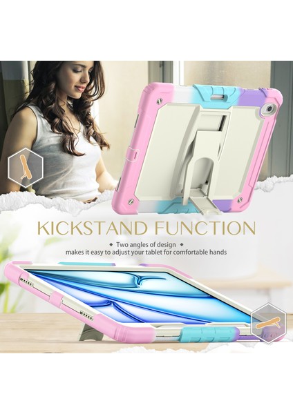 iPad Air 13 (2024) Pc Silikon Koruyucu Kalem Yuvası ve stand Camo Tablet Kılıfı (Yurt Dışından) indirimleri