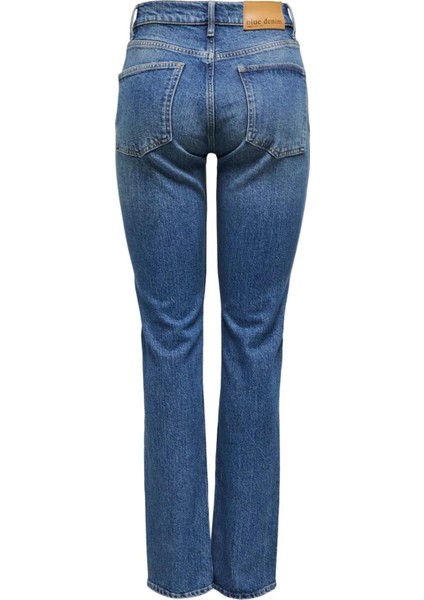 15325721 Onlwıllow Hw Db Straıght Dnm Dot Kadın Jean Pantolon