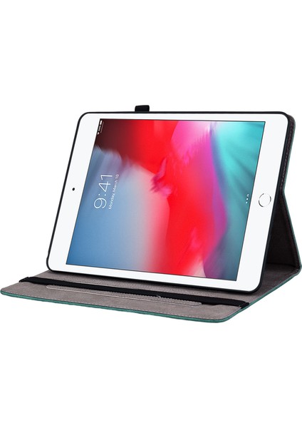 iPad Mini 2 3 4 mini (2019) 7.9 Inç Pu Deri Kart Tutucu Stand Baskılı Tablet Kılıfı (Yurt Dışından)