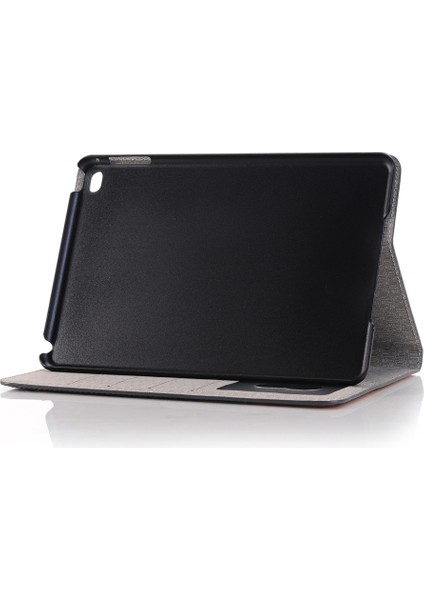 iPad Mini 4 Çapraz Doku Kontrast Renk Deri Cüzdan Tablet Kılıfı (Yurt Dışından)