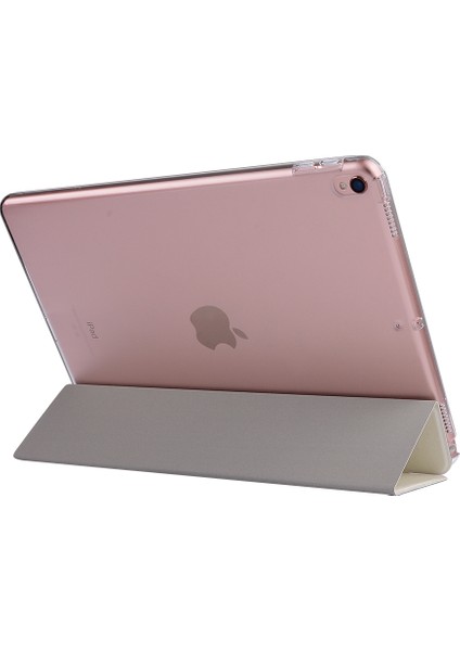 iPad Air 10.5 (2019) PRO 10.5 (2017) Üç Katlı Stand Akıllı Deri Ipek Doku Tablet Kılıfı (Yurt Dışından) modelleri