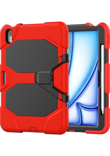 iPad Air 11 (2024) Dahili Ekran Koruyuculu Stand Pc Silikon Tablet Kılıfı (Yurt Dışından) fiyatları