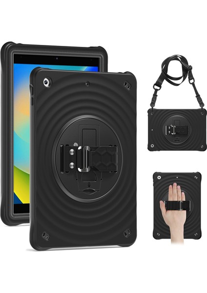 iPad 10.2 (2019 2020 2021) Standı Silikon El Kayışı Omuz Askılı Tablet Kılıfı (Yurt Dışından) fiyatları