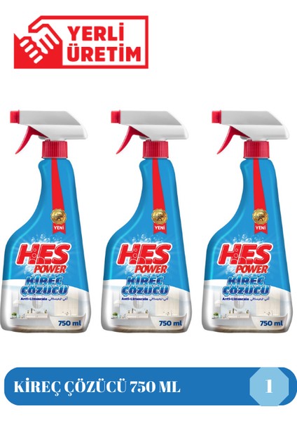 Power Kireç Çözücü 750 ml 3 Adet