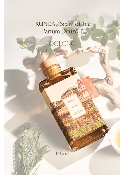 Parfüm Difüzörü Çay Serisi Kundal Perfume Diffuser Tea Edition 140ML (Oolong)