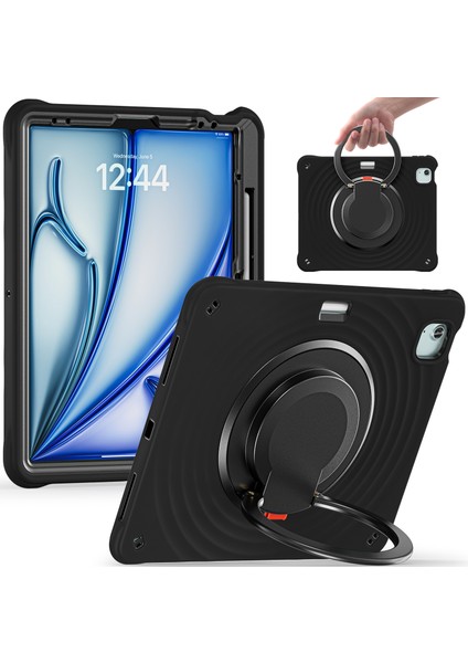 iPad Air 13 (2024) Stand Pc Silikon Tpu Tablet Kılıfı (Yurt Dışından)