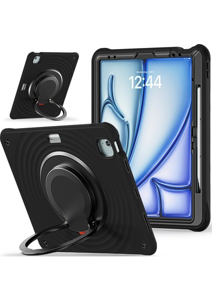 iPad Air 13 (2024) Stand Pc Silikon Tpu Tablet Kılıfı (Yurt Dışından)