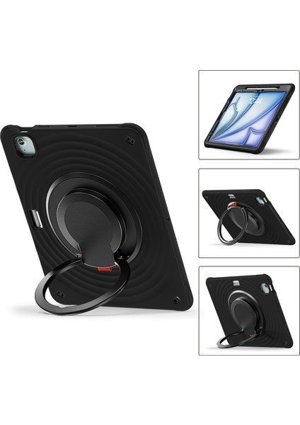iPad Air 13 (2024) Stand Pc Silikon Tpu Tablet Kılıfı (Yurt Dışından)