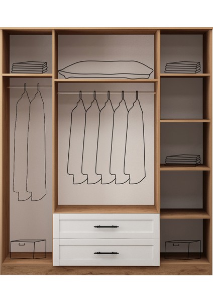 Mocca Sepet 4 Kapaklı Gardırop fiyatları