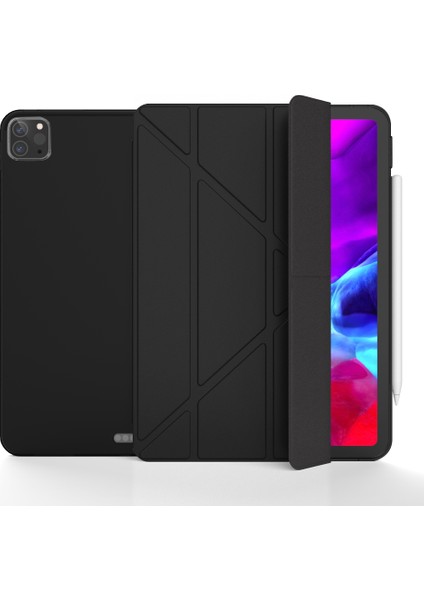 iPad Pro 12.9 Inç (2022 2021 2020 2018) Origami Standı Akıllı Tpu Deri Koruyucu Tablet Kılıfı (Yurt Dışından) modelleri