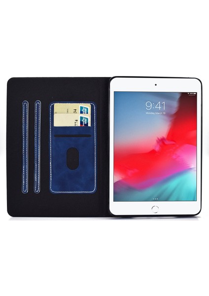 iPad Mini 2 3 4 ipad Mini (2019)SIĞIR Derisi Doku Pu Deri Standı Kart Sahibinin Çizilmez Tablet Kılıfı (Yurt Dışından) fiyatları